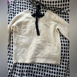 J CREW bow sweater